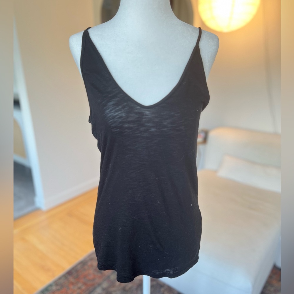 Stateside Double V Sheer Cotton Tank